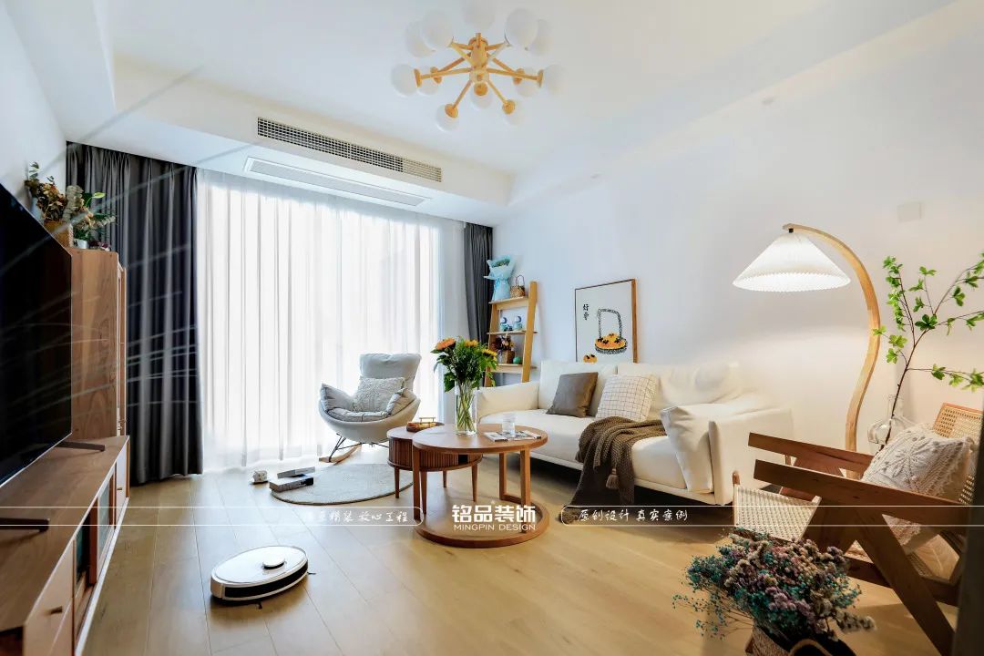 金色钱塘北欧风小三房丨铭品装饰-21