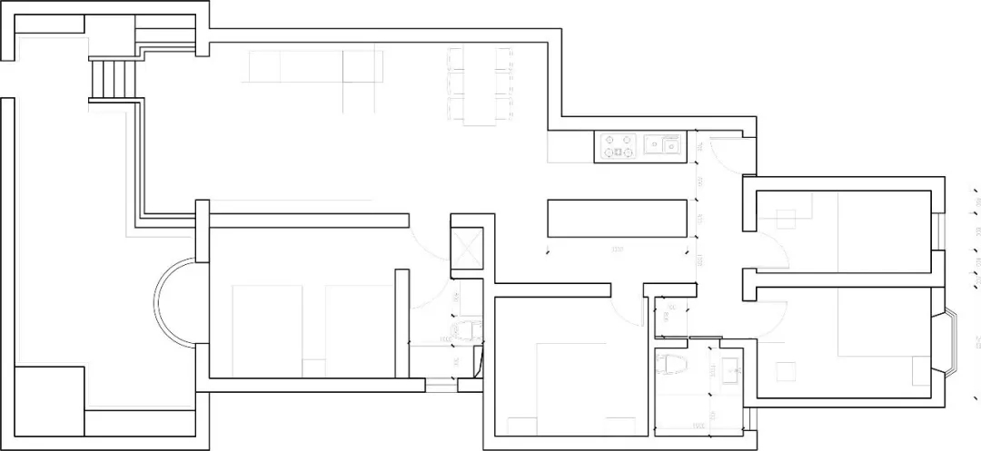 北京女主独居78㎡，改封闭厨房为吧台+开放式，主卫变身衣帽间！ 黄吉空间设计-12