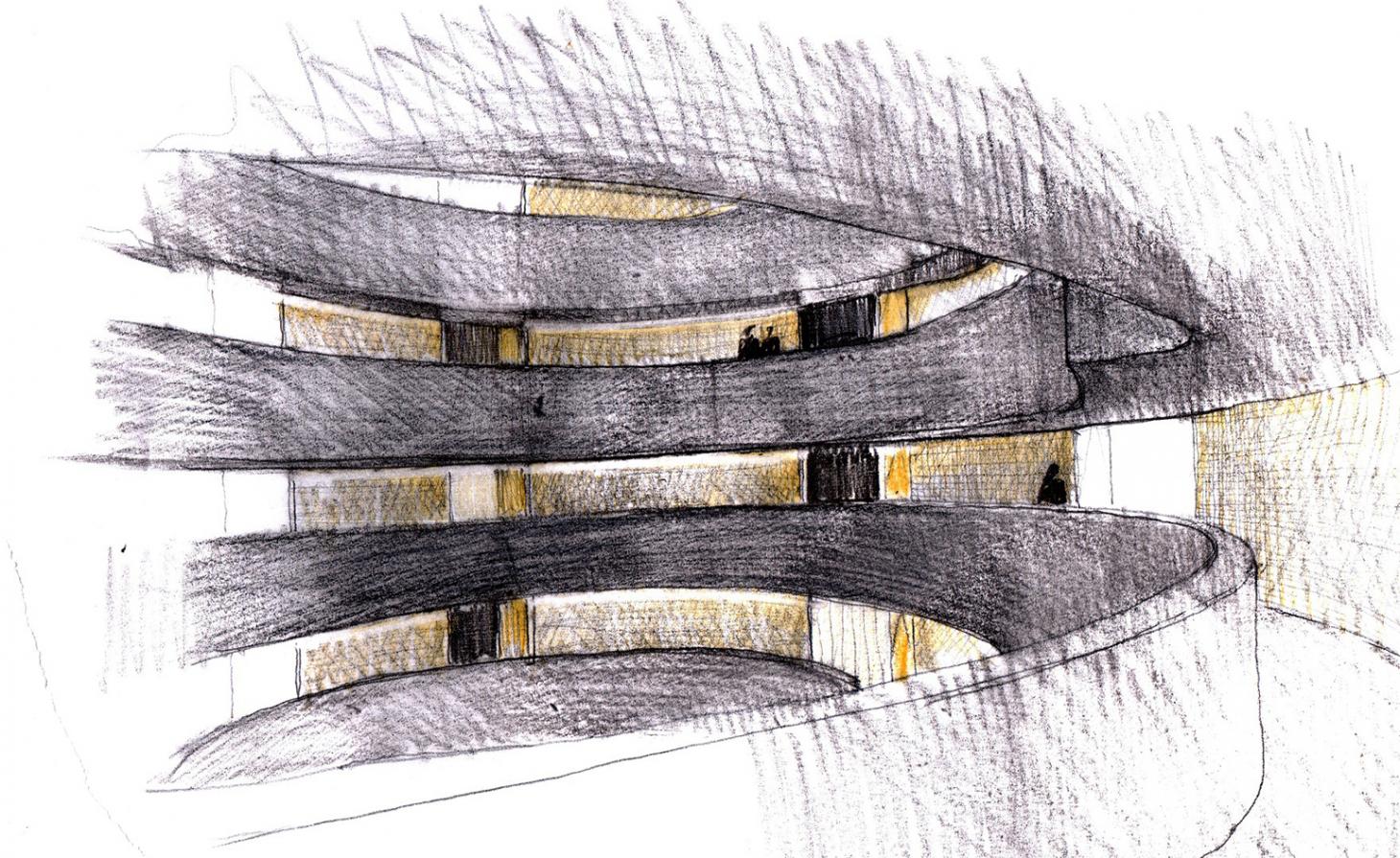 伦敦国王十字“煤气罐三胞胎”营销套间-19