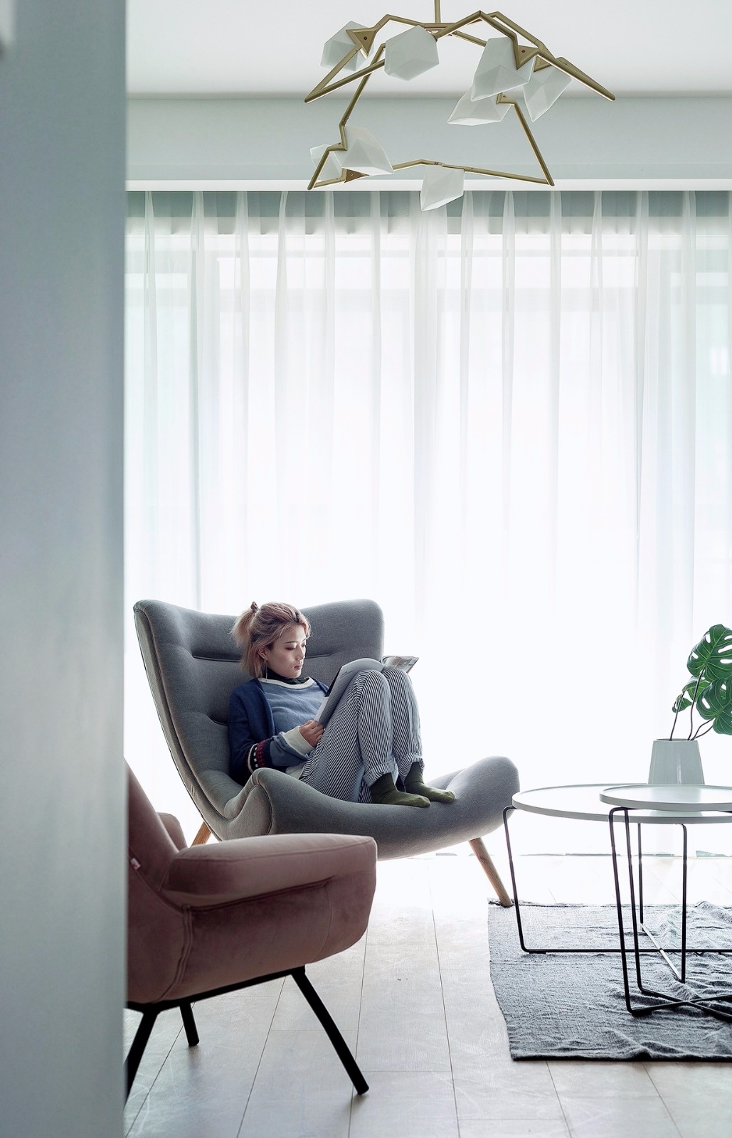 浪漫北欧风，140㎡精装房改造-12