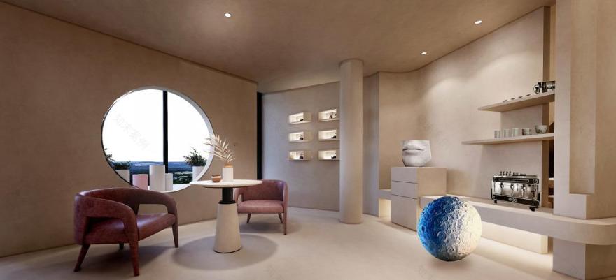 极简轻奢未来观珠宝展厅设计-12