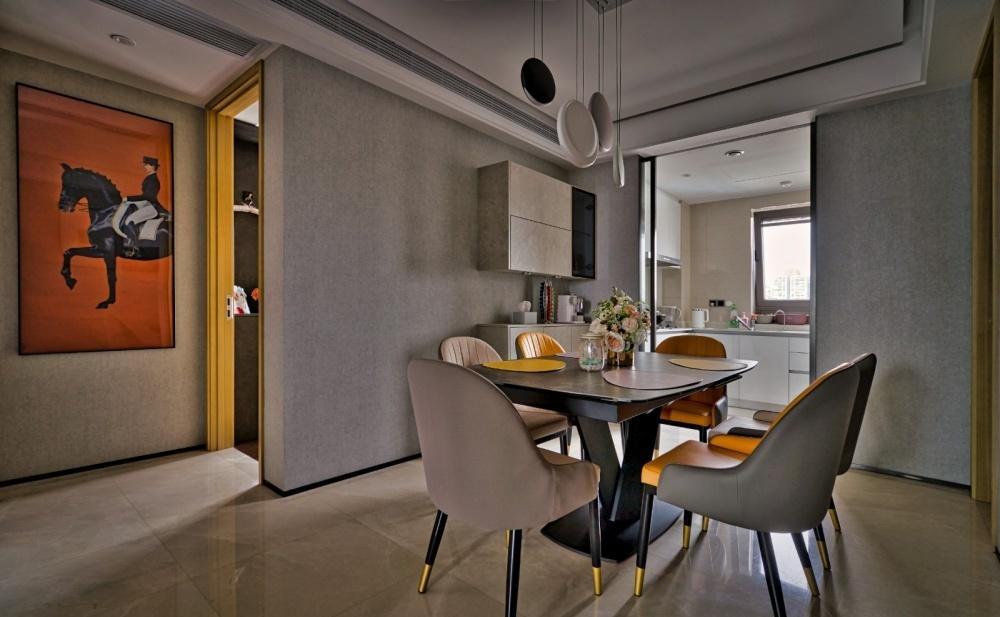 达恩大家居灰色++ 橙色打造时尚魅惑空间-12