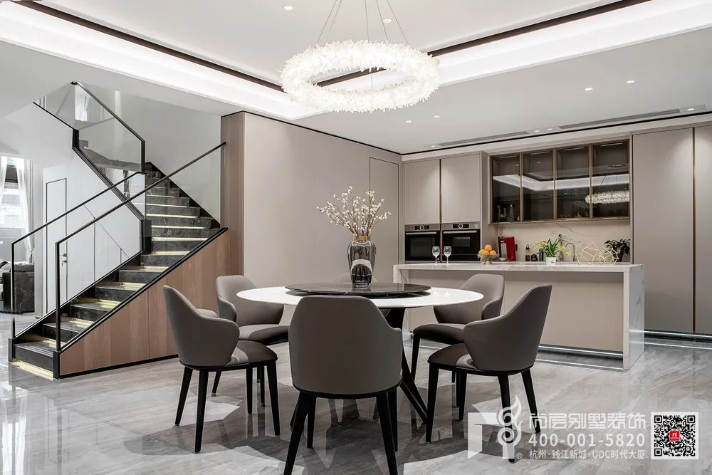 600㎡现代简约别墅设计丨杭州尚层装饰-25