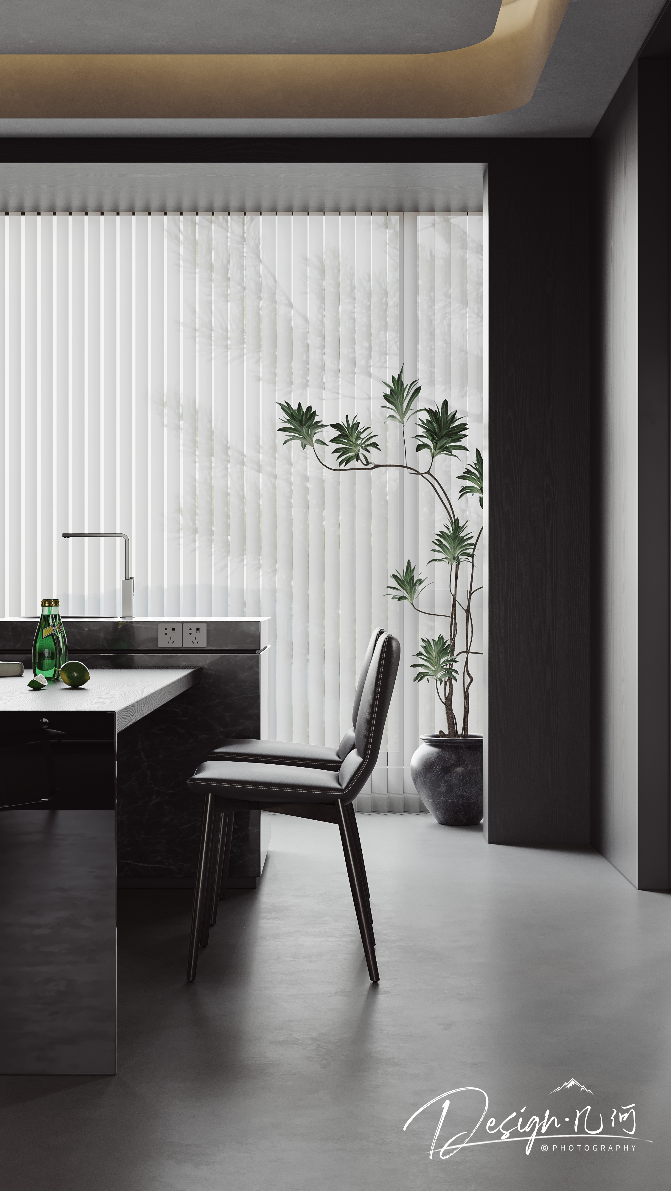 几何空间视觉表现 · 恒大华府现代暗黑风丨标点设计-16