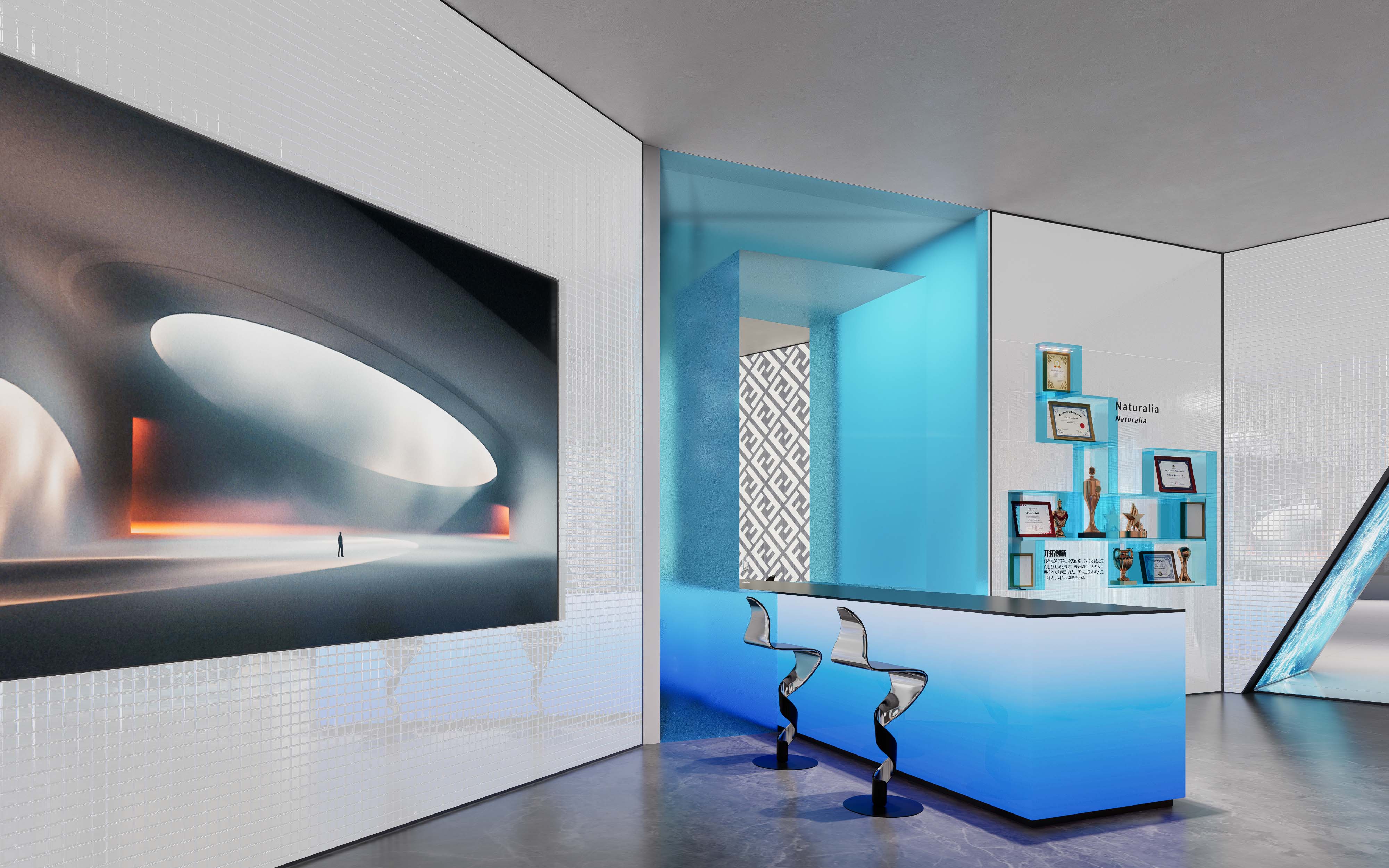 玻璃展厅设计｜朴术空间设计-2