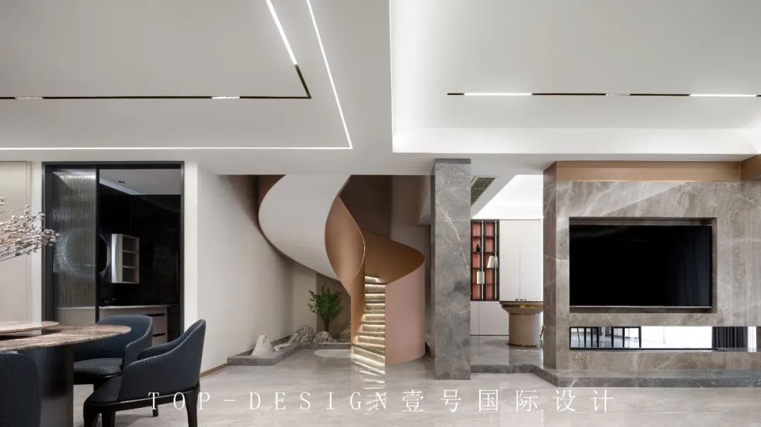 香山麓院现代轻奢别墅设计丨壹号国际设计-32