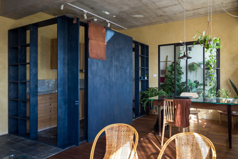 河内 62 平米公寓的开放式改造-30