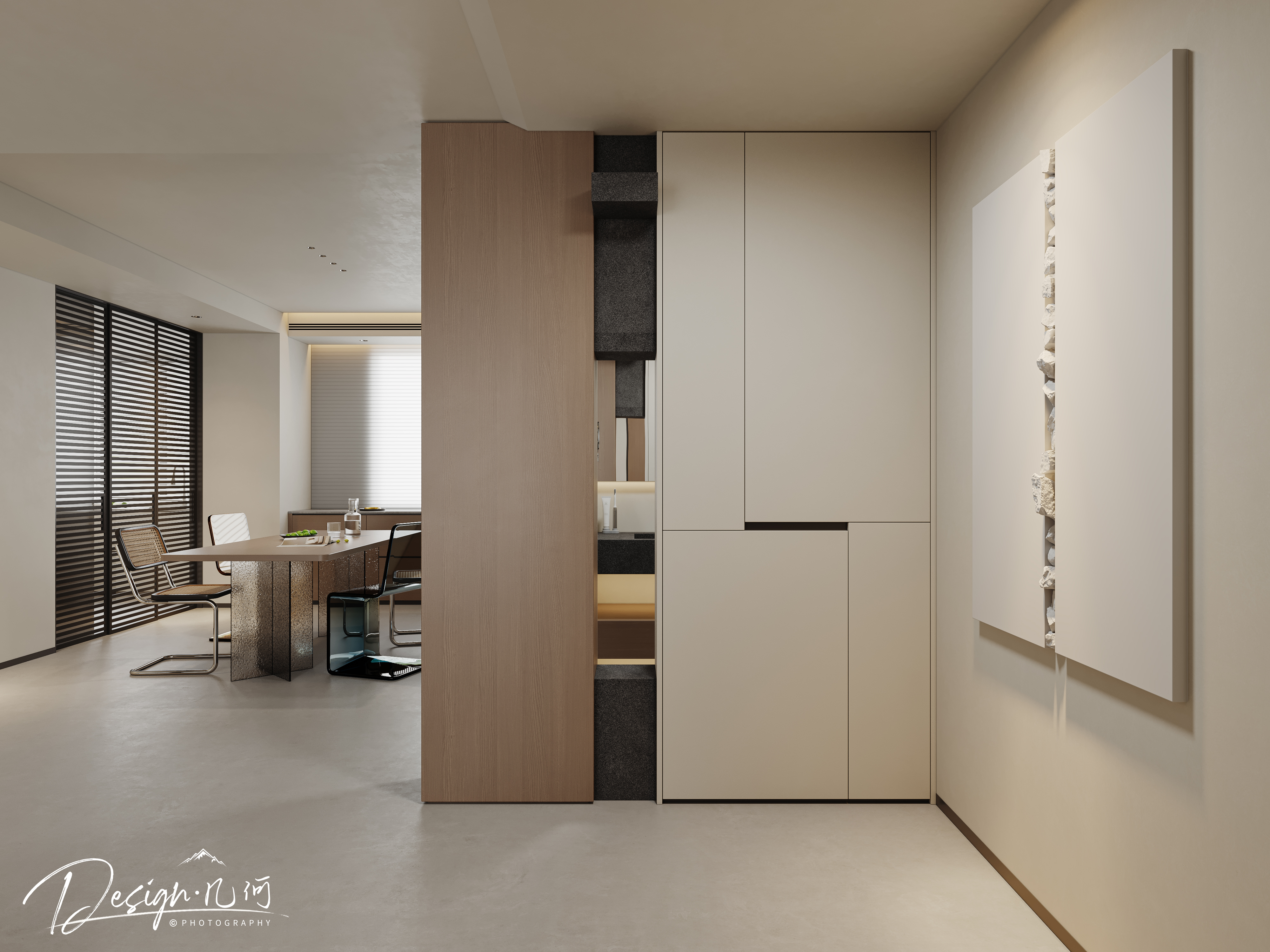 几何空间视觉表现 | 国悦府现代客餐厅-6