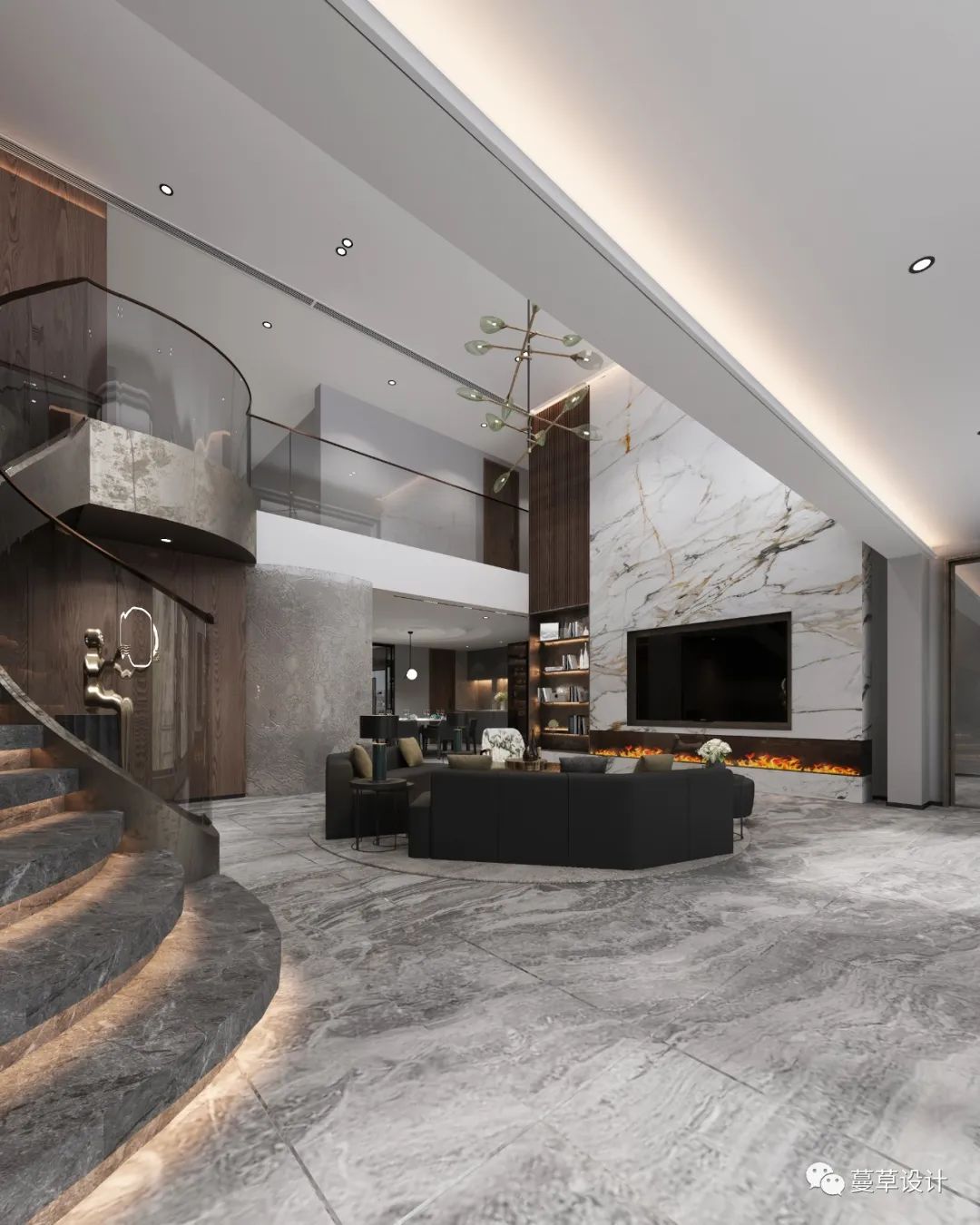 十堰百强世纪城顶层复式设计丨中国十堰丨MCD Design 蔓草设计-23