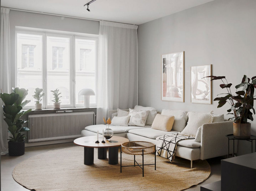 瑞典风格公寓 | 色彩碰撞的宁静空间-6