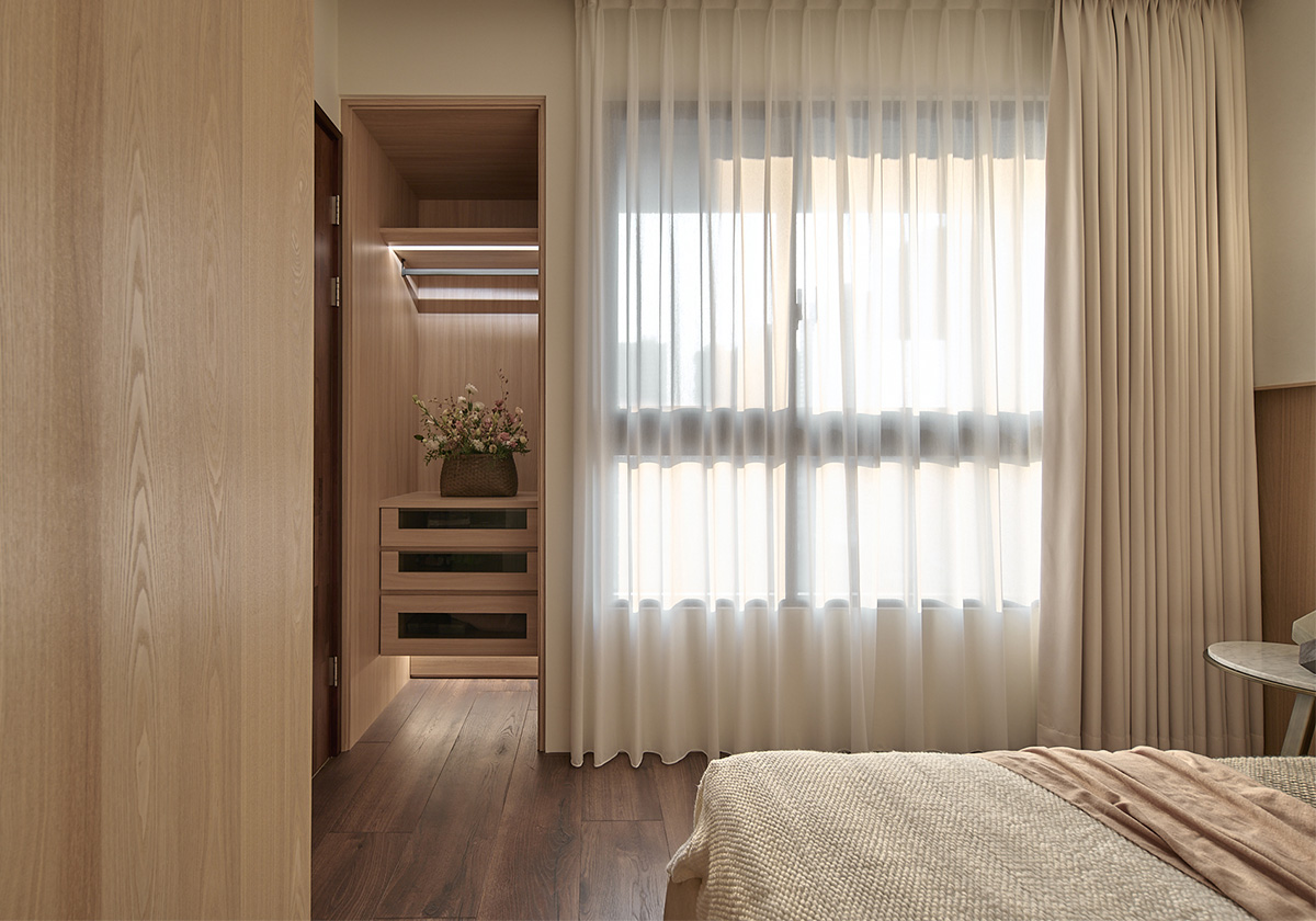 家装设计案例鉴赏——东方侘寂美学，悠然沉静退休宅 -19