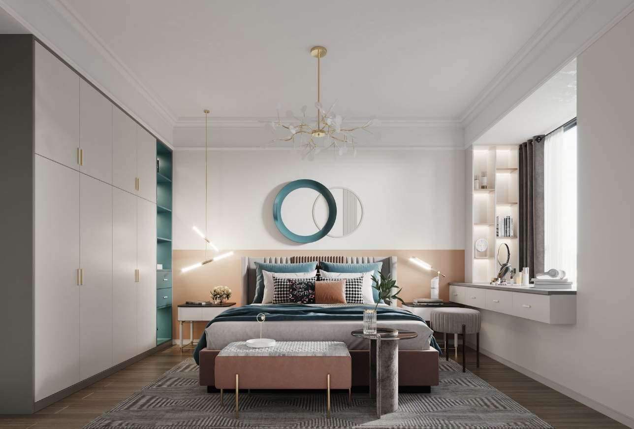 现代轻奢禅意平层设计-6