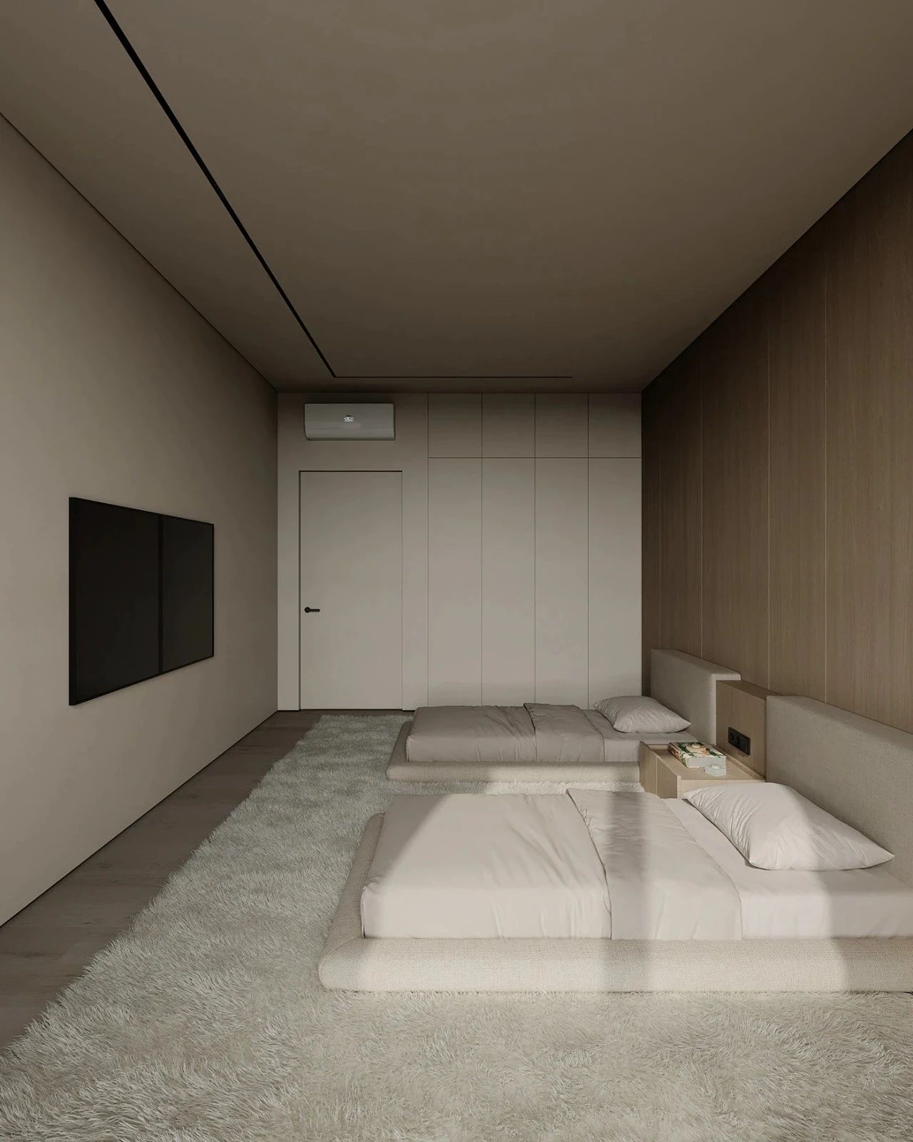 原木系奶油风极简空间loft公寓设计丨URSA STUDIO-67