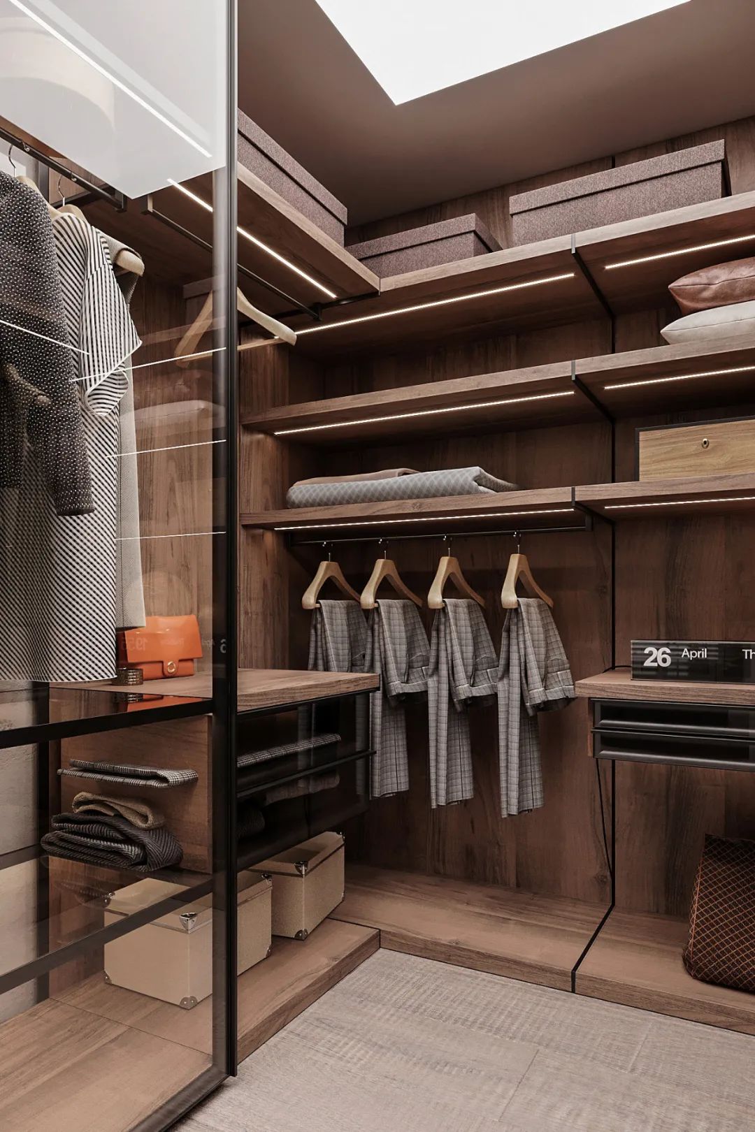 乌克兰现代家居设计展 | 原木、灰色与黑色的和谐空间-29