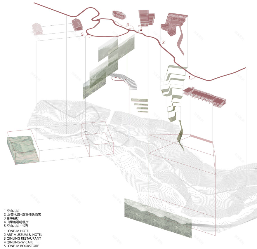 秦岭宿集 · 空山九帖书店·王维的寂寞,山果落餐厅丨中国汉中丨STUDIO QI 建筑事务所-7