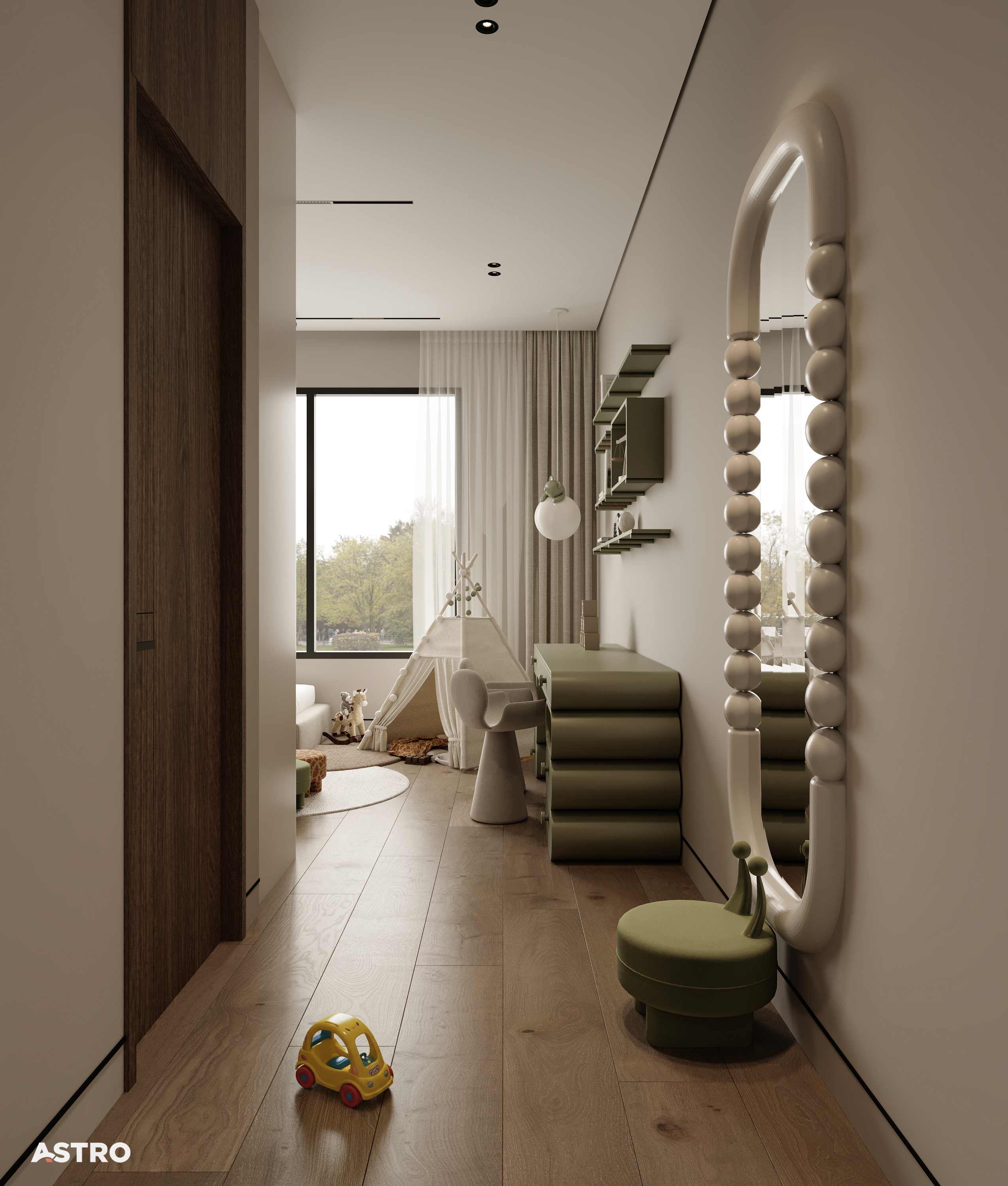儿童卧室设计丨沙特阿拉伯丨Astro Architects-17