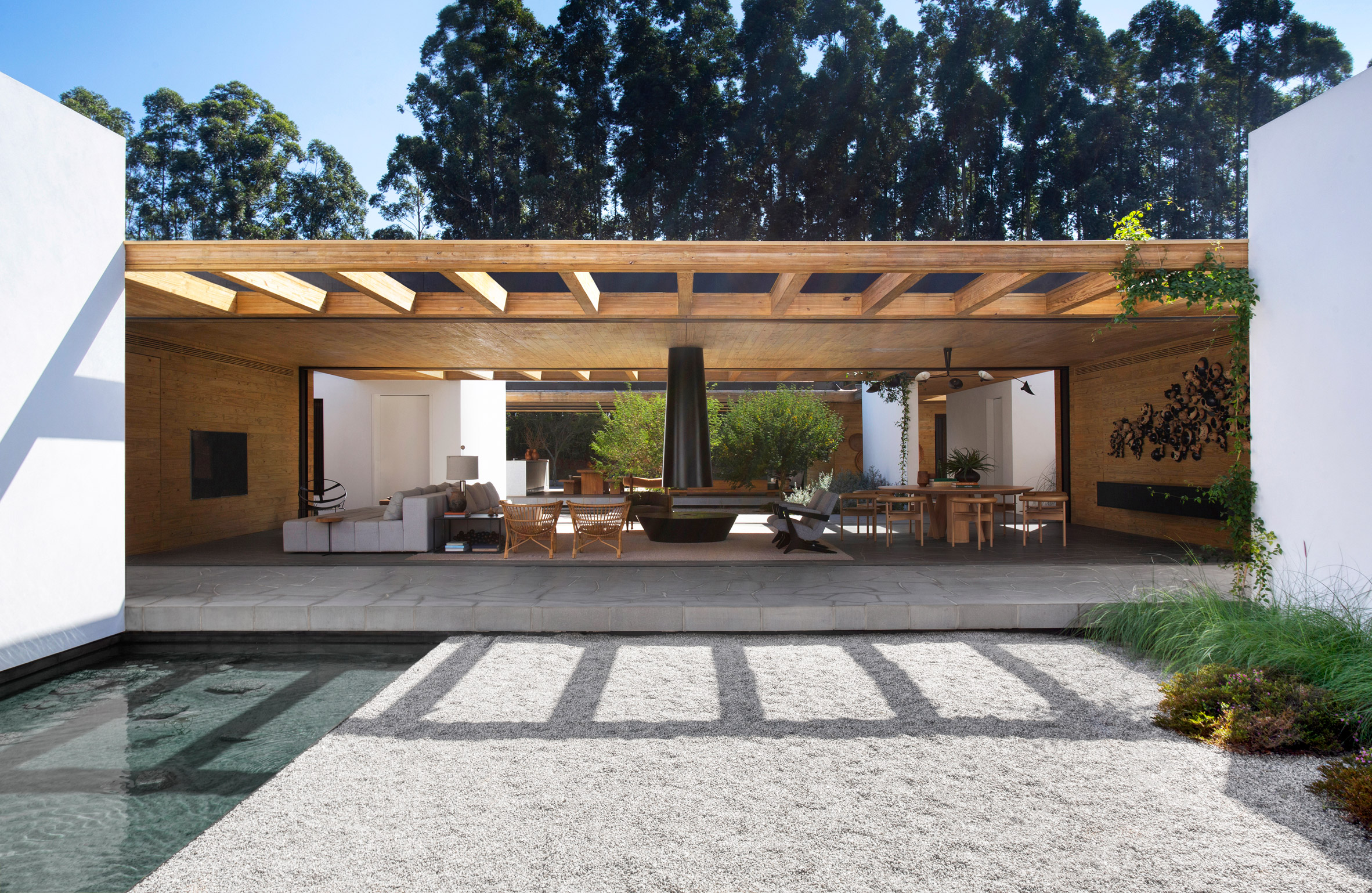 巴西圣保罗的 Jatobá House | 乡村度假别墅，与自然和谐共处-25