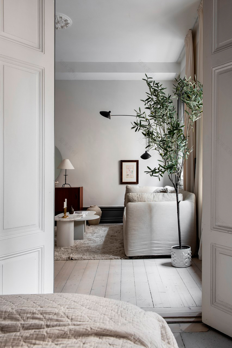 斯德哥尔摩温馨北欧公寓 | 自然色调与橄榄树的和谐搭配-14