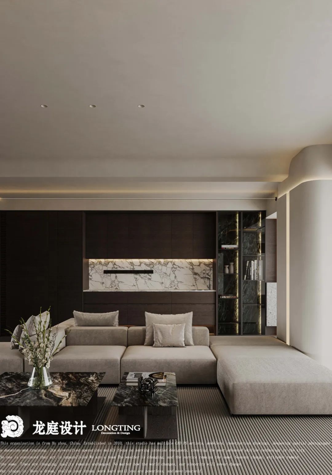 新案 春翠里墨色意式，暗涌是不息的姿态丨龙庭设计-15