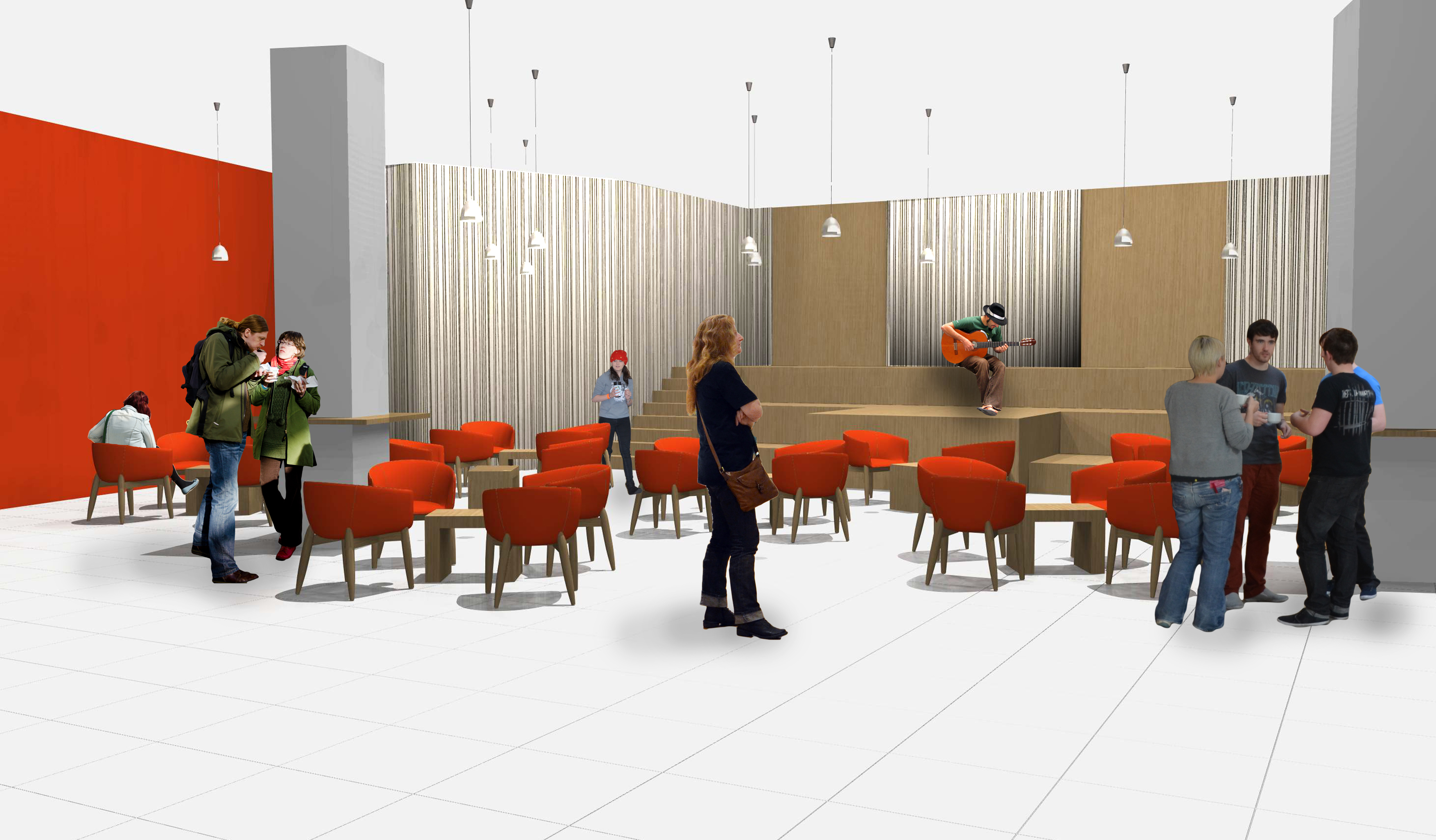 活力市中心室内市场与全球咖啡厅概念设计-11