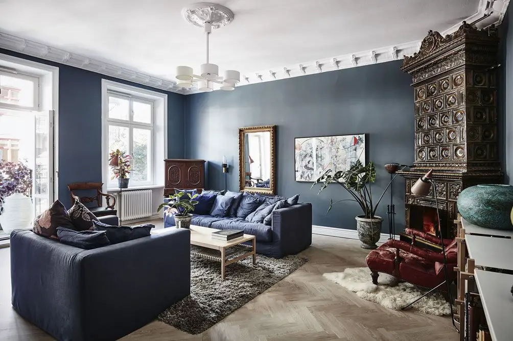 巴洛克蓝调双卧公寓-4