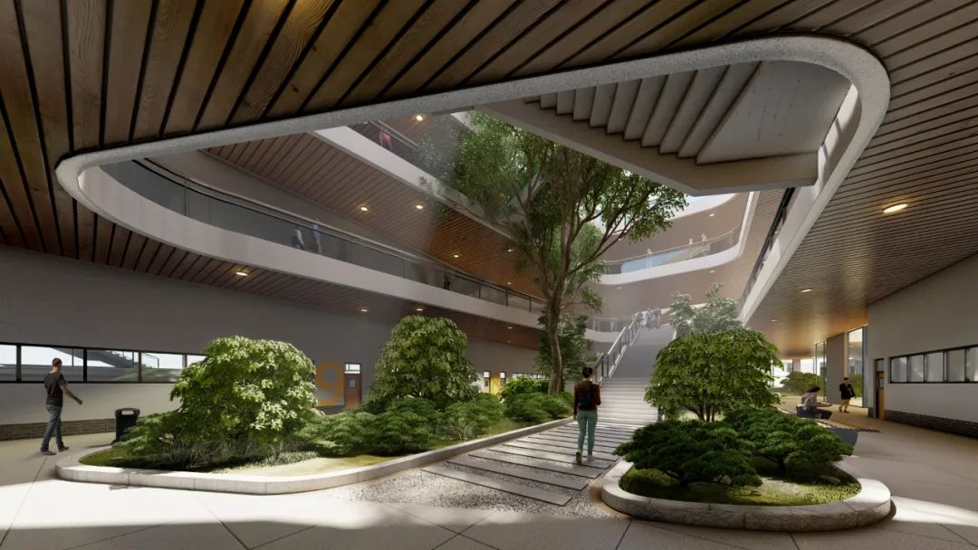 深圳第十五高级中学“垂直书院”设计融入自然，打造活力校园-61