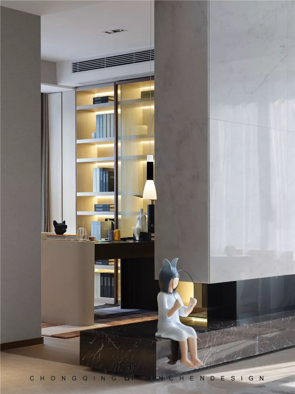 和泓·长白府轻奢样板间 | 现代生活与自然之美的融合-34