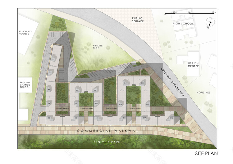 卡萨布兰卡 Ben M'sik 社会住房丨摩洛哥卡萨布兰卡丨Tarik Zoubdi Architecte-7