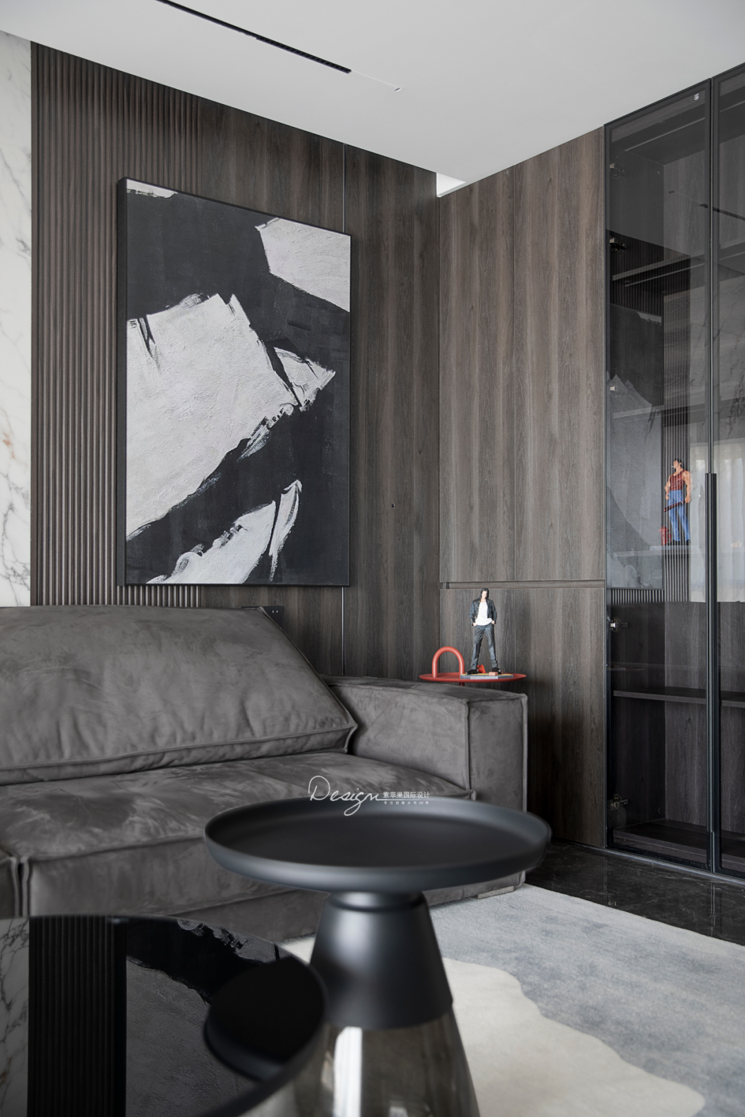 黑白碰撞,拿捏酷飒神秘的格调生活丨紫苹果国际设计-32