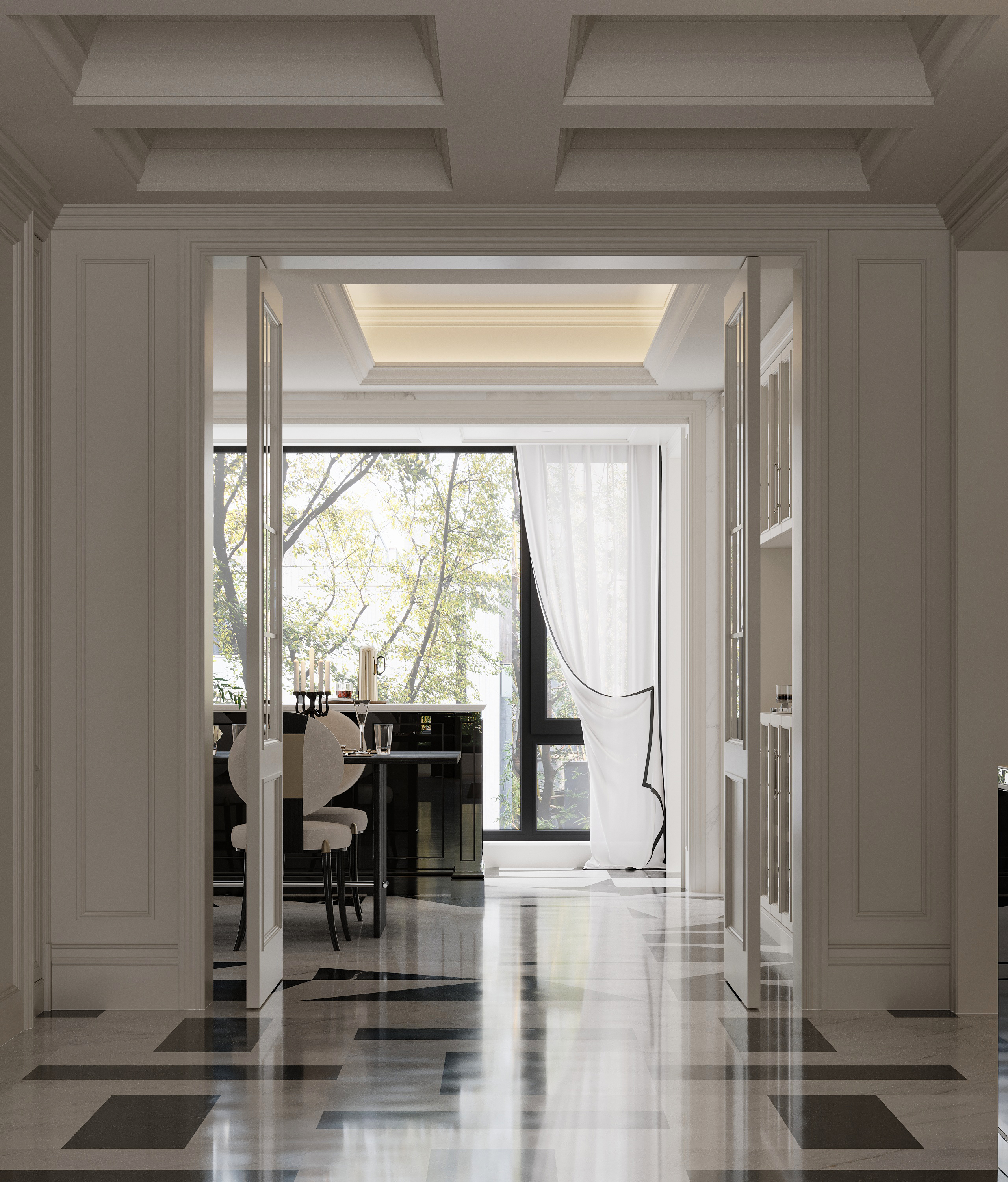 西派少城黑白法式丨月桂山设计事务所-6