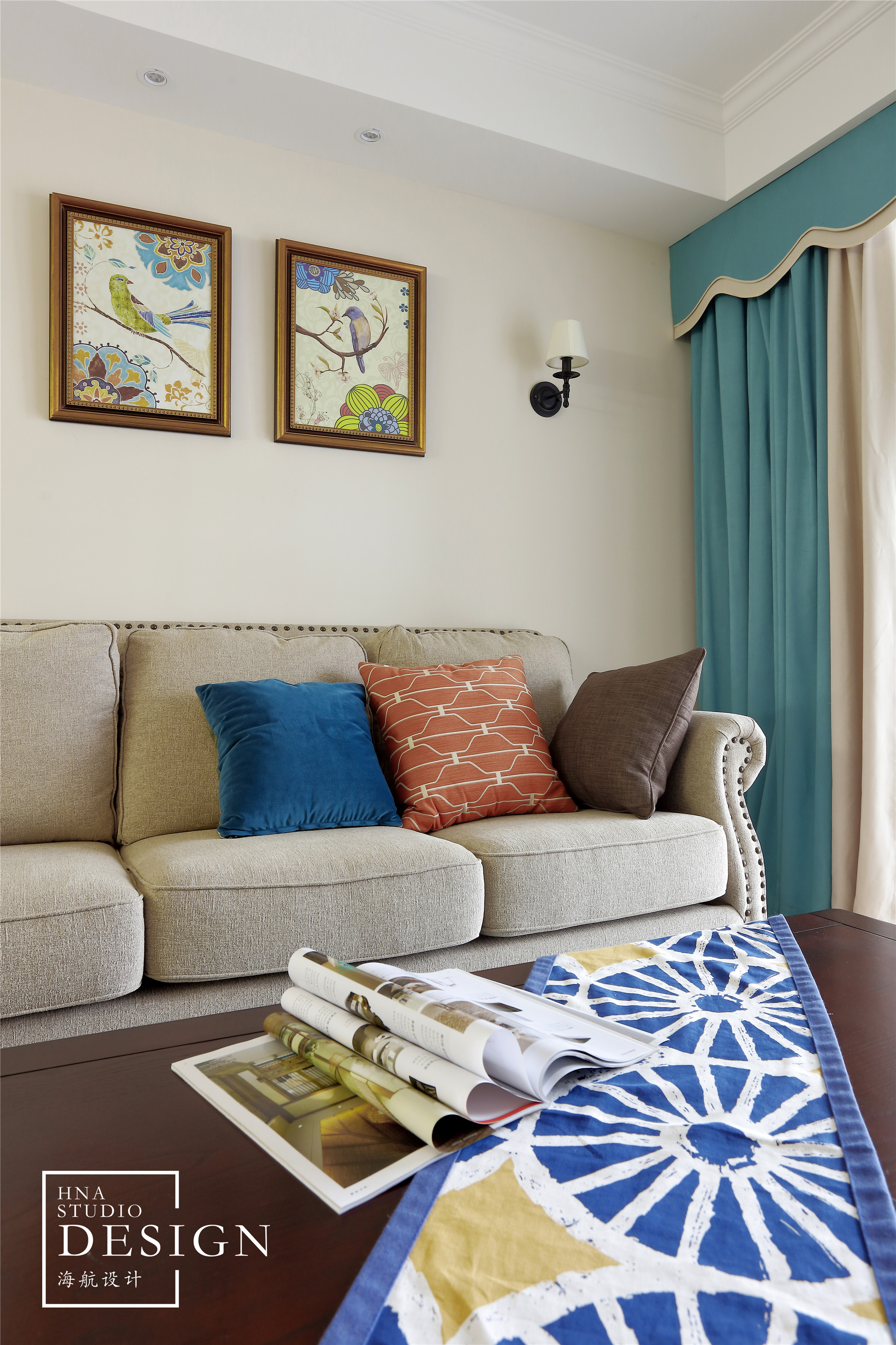 青建鼎都◣秋◥89平美式风格-17