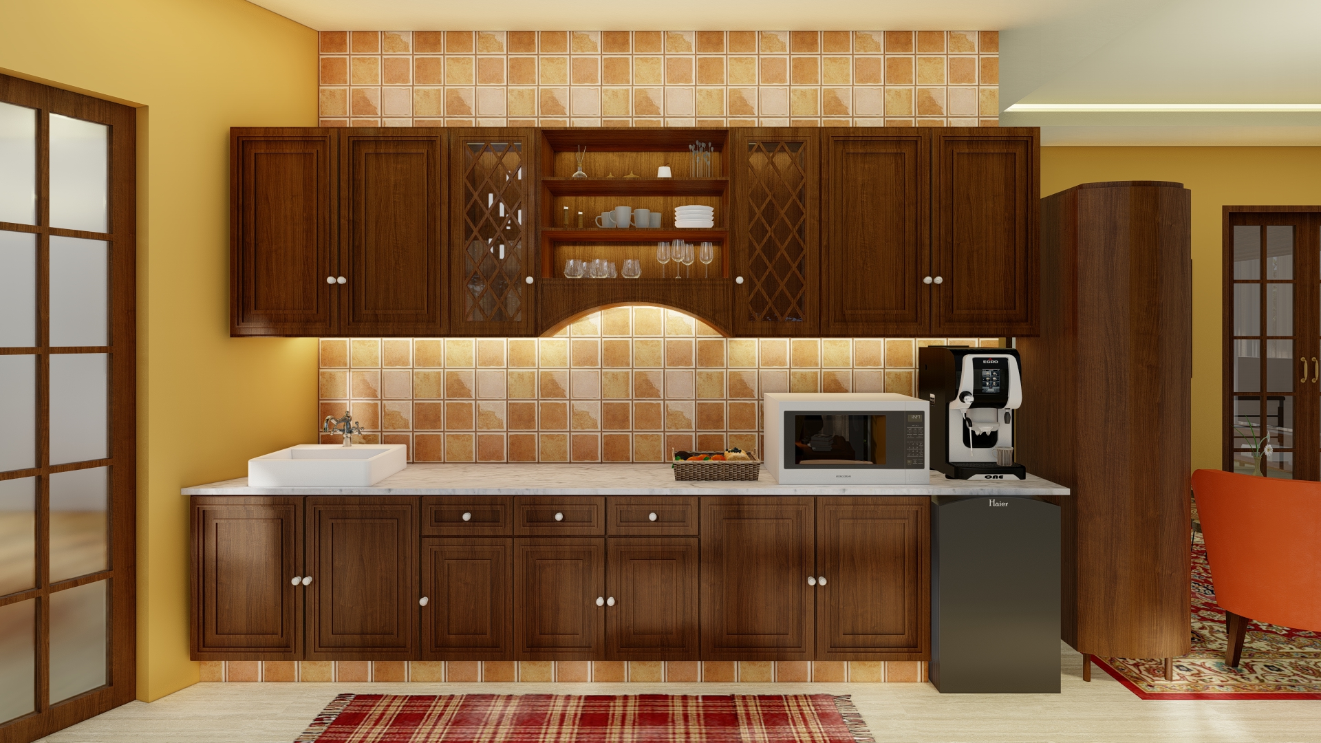 传统客厅,餐厅设计丨自由职业者-5