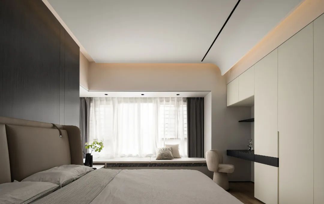 谁来了都说我家拉高了全小区颜值！180㎡大平层精装爆改，气质私宅就该这么装~-66