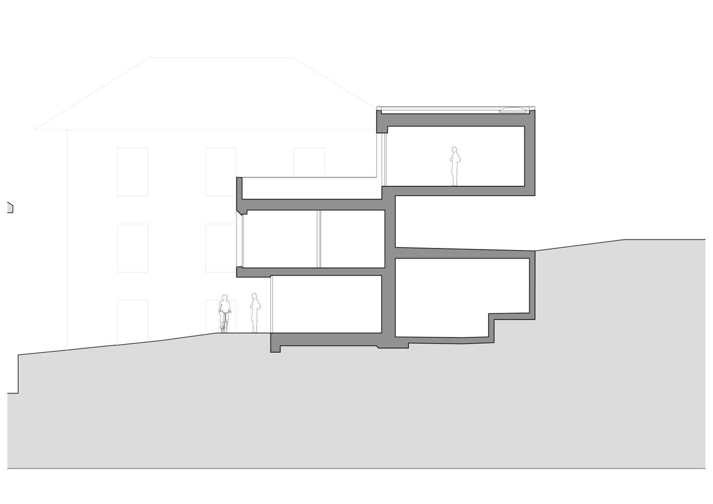 瑞士纳沙泰尔 SAH 别墅 | 紧凑空间中的光影游戏-49