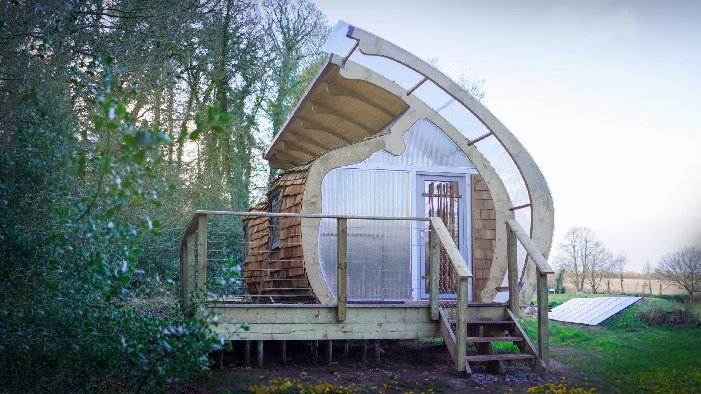 Peter Markos models timber Monocoque Cabin on world war two fighter plane-0