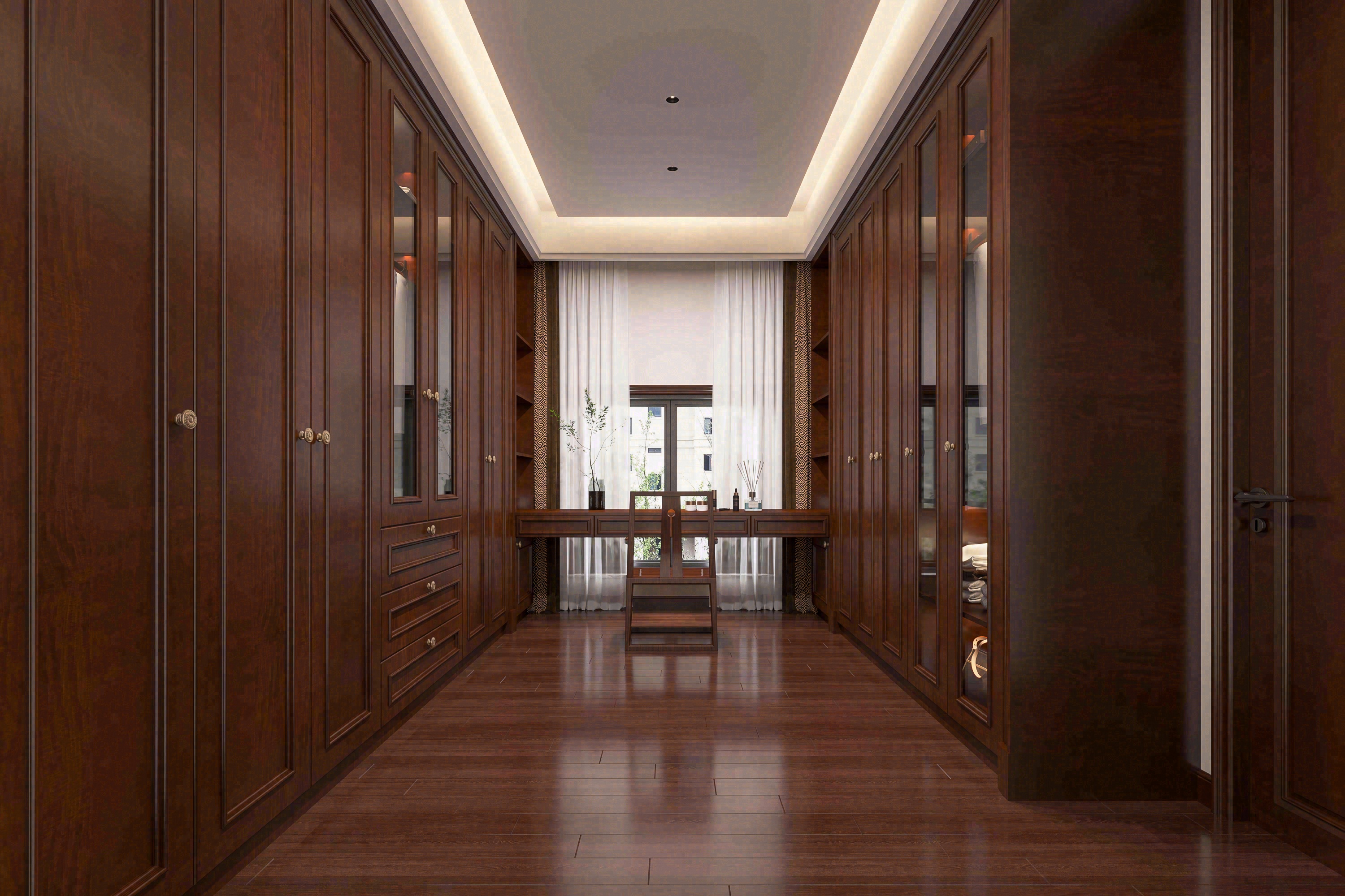 家装-新中式卧室书房-1