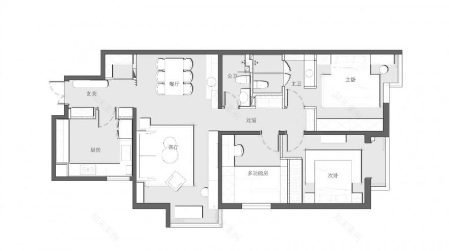 80 后夫妻的现代简约之家 | 功能与美观兼具-1