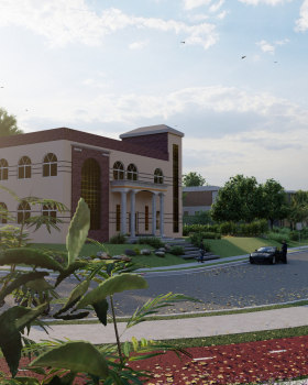 Revit Design Mosque Modern