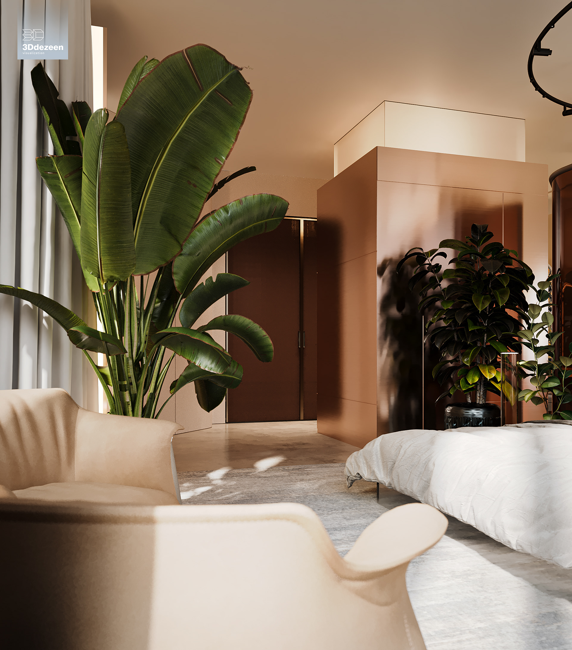 Miami Apartment 室内设计可视化丨美国-30