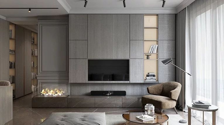 现代简约轻奢风格 | 混搭元素打造高级感大宅-42