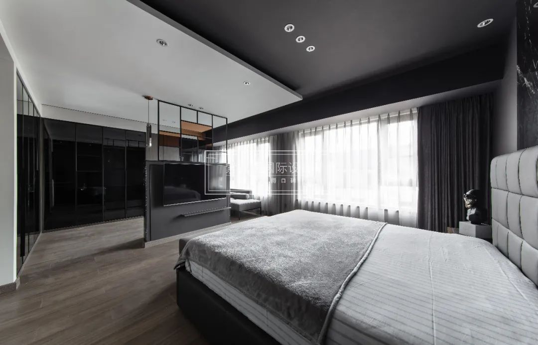 酒店式居家体验,170㎡现代风高级黑质感空间-66