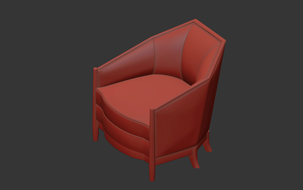 椅子 3D 建模与渲染丨美国-13