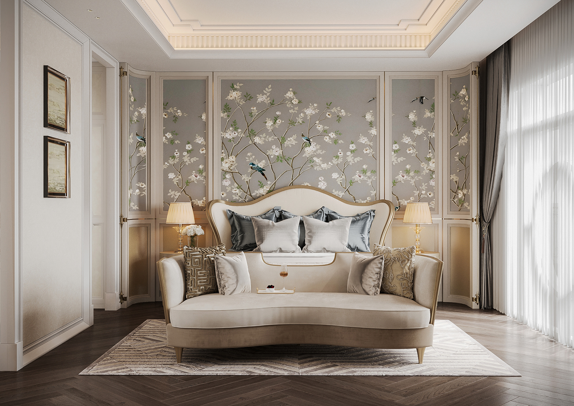 边和市新渊郡别墅卧室（注：Tan Uyen常见为越南平阳省新渊市，这里结合语境推测可能是边和市新渊郡，不太能完全确定，若有更多背景信息可更精准翻译） -13