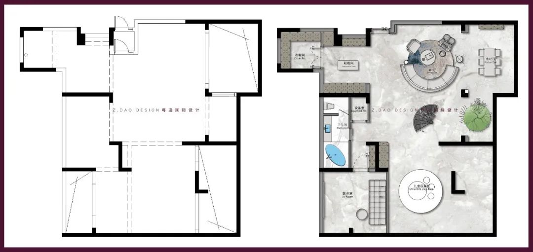 合肥『国贸天成』360㎡奶油法式风叠墅丨尊道国际设计-138