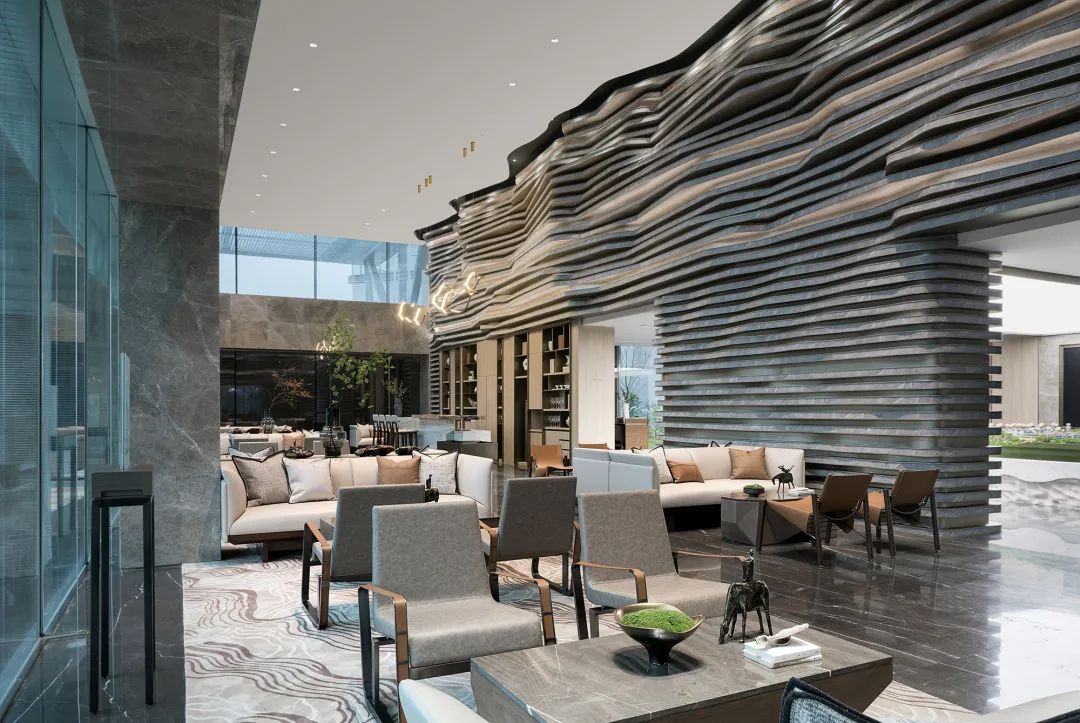 重庆融创文旅城曲水风和销售中心——山城江城，看山听雨-46