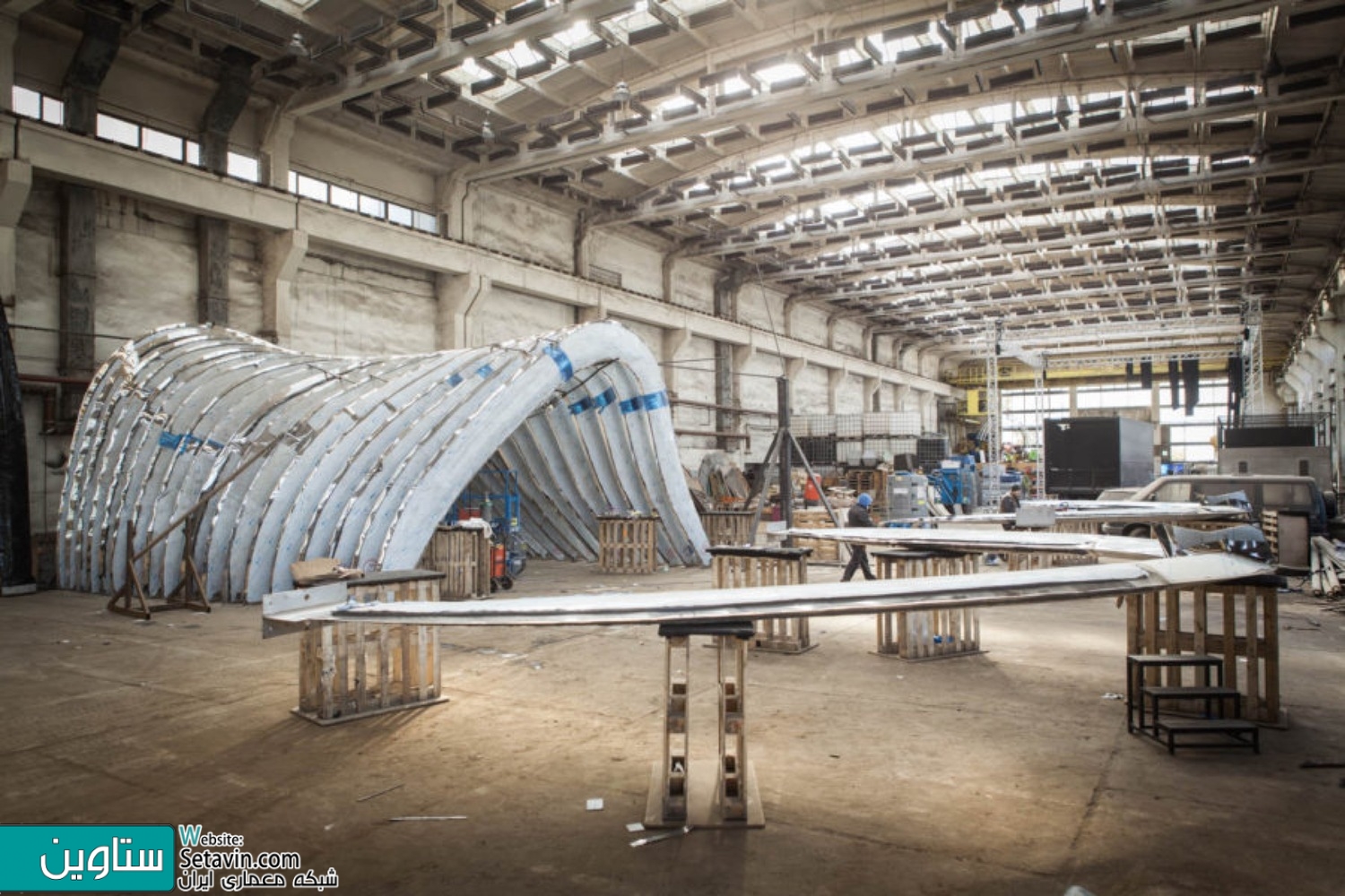 钢结构拱形展馆NAWA丨波兰弗罗茨瓦夫丨Oskar Zieta团队-30