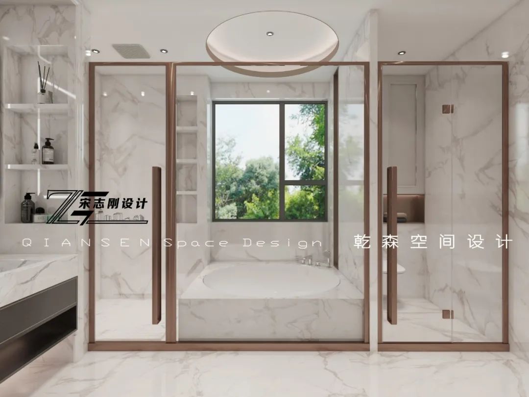 意式轻奢三江别墅丨乾森空间设计-58