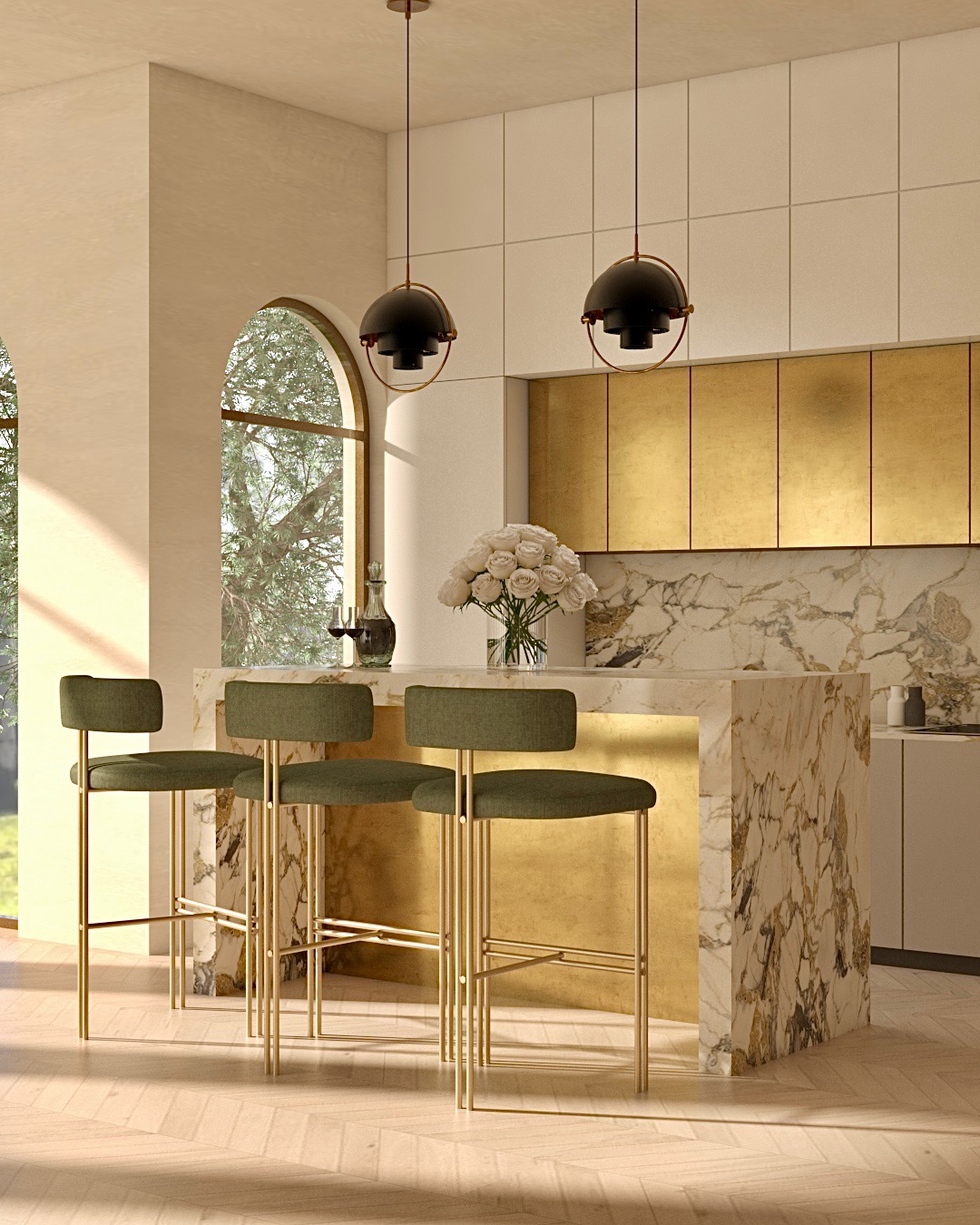 Modern Kitchen Design - 3D Visualization-0