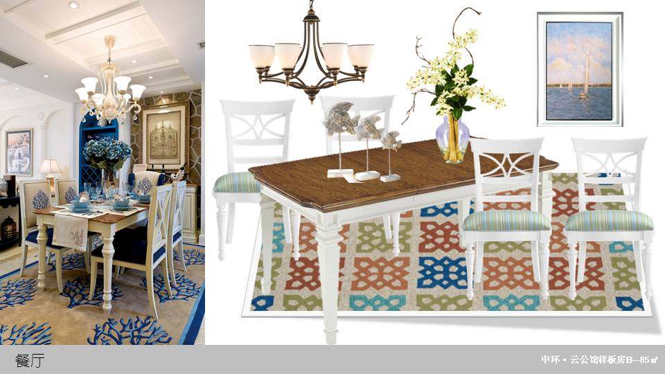 三室两厅样板房地中海风格软装设计方案-10