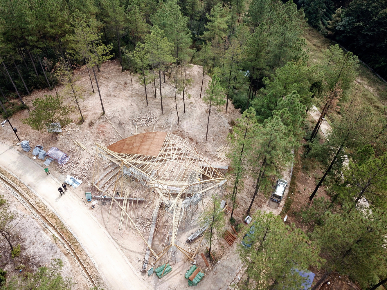 竹结构“风之亭”丨中国安徽丨同济大学建筑与城市规划学院-36